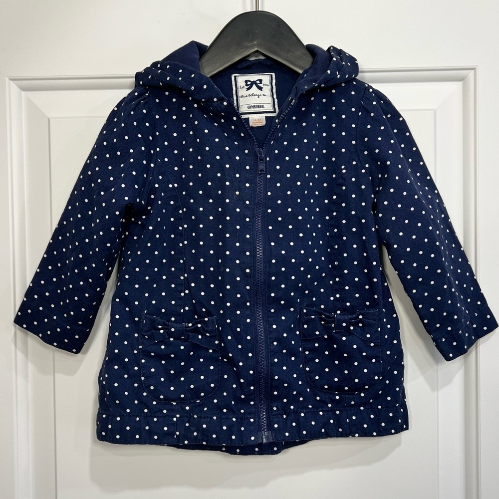 Gymboree toddler polka dot jacket 18-24m